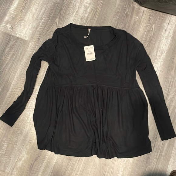 Free People forever your girl womens shirt black size xs - Picture 1 of 4